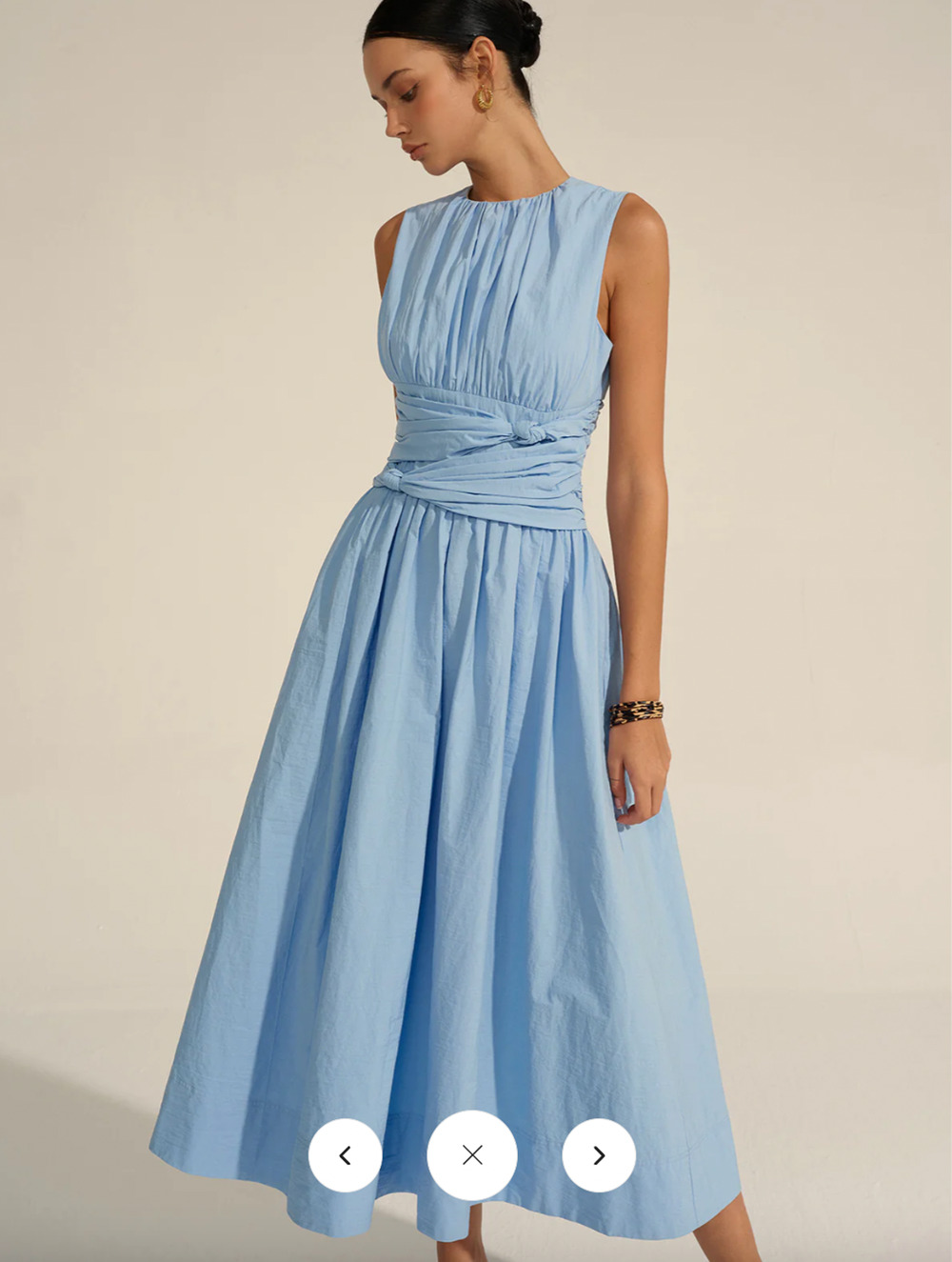 NWT Commense Ruched Waist Maxi Dress  Sz M